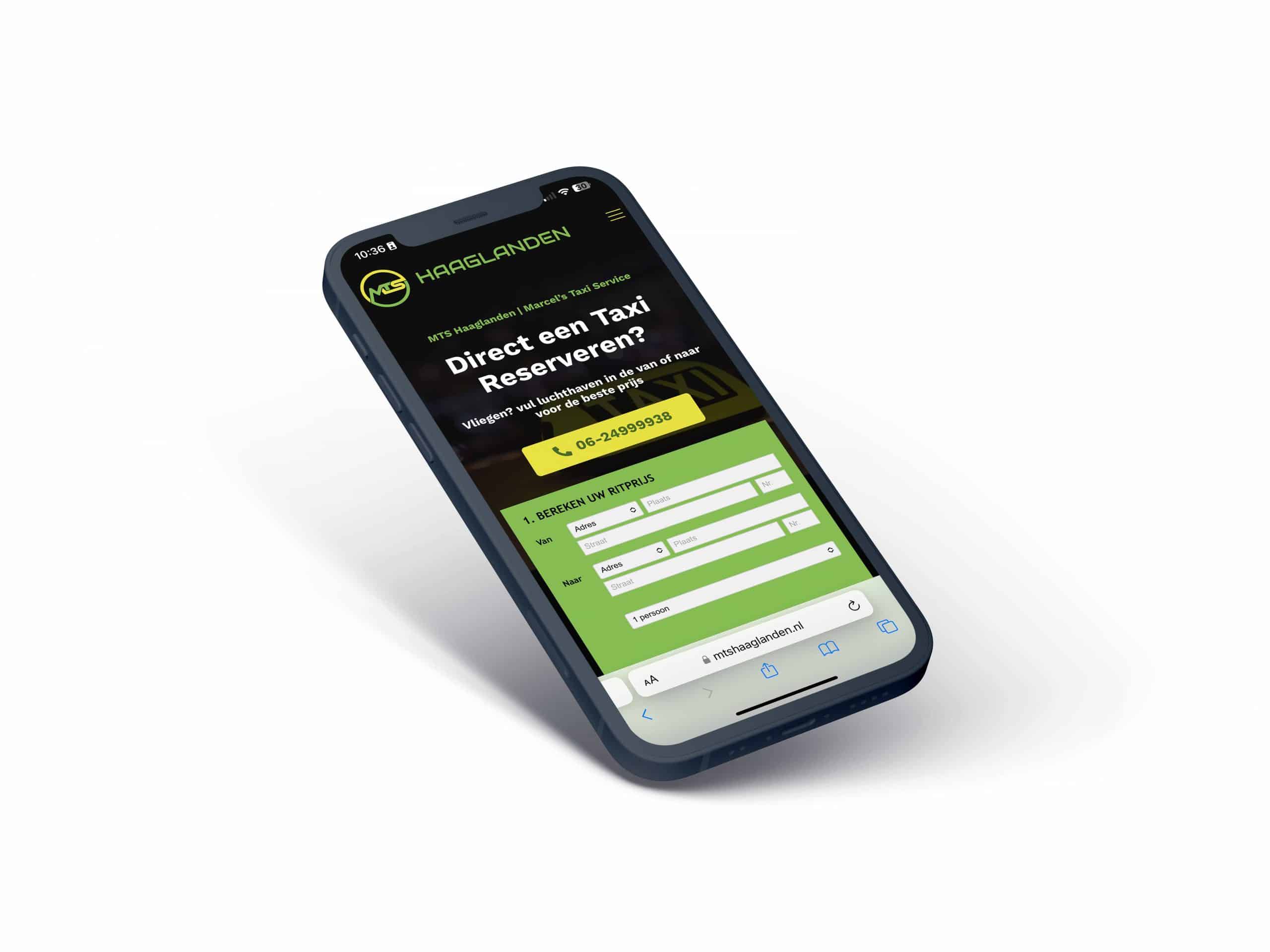 Webdesign Voor Mobiel Taxibedrijf