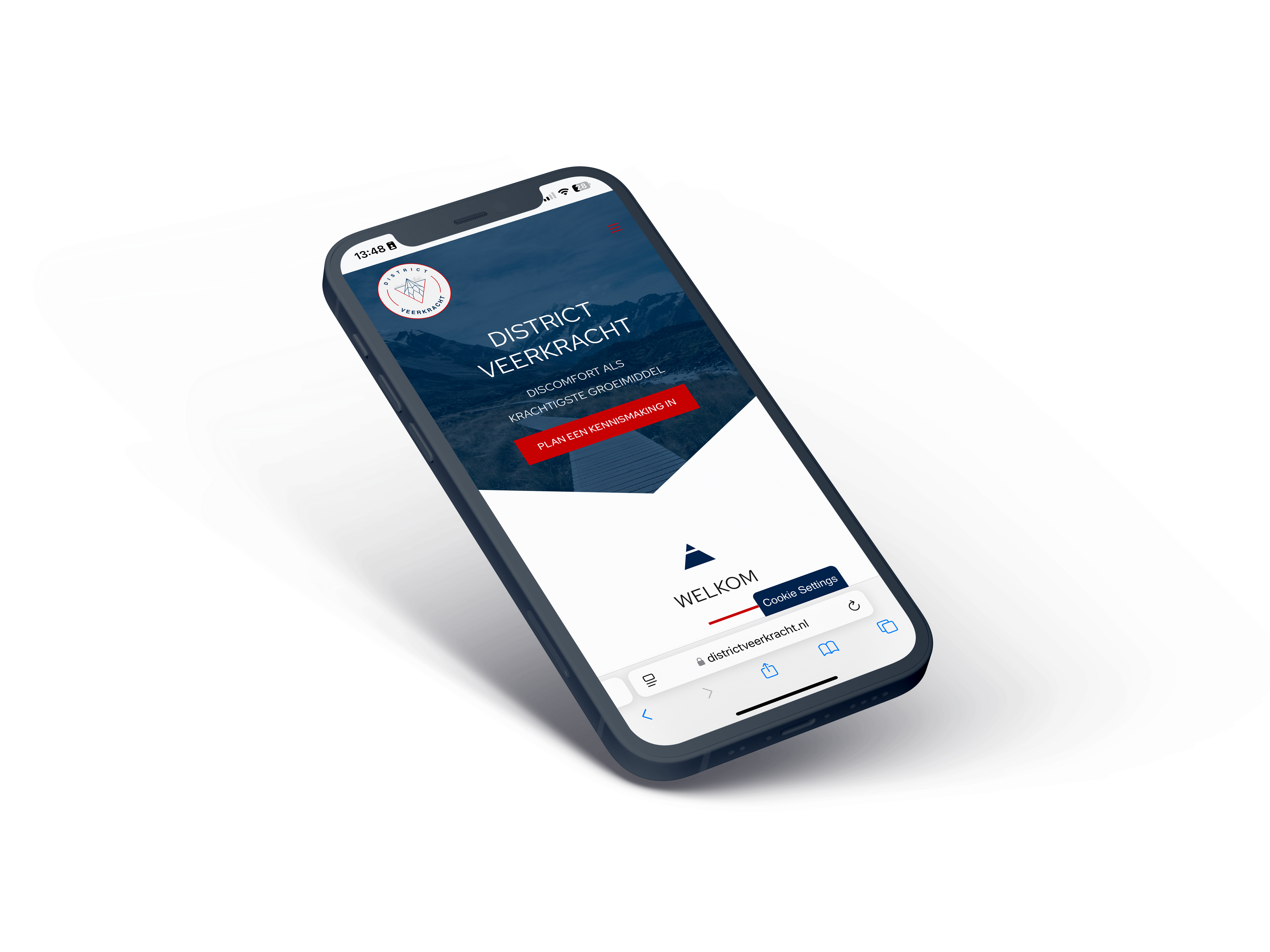 District Veerkracht Webdesign Mobiel