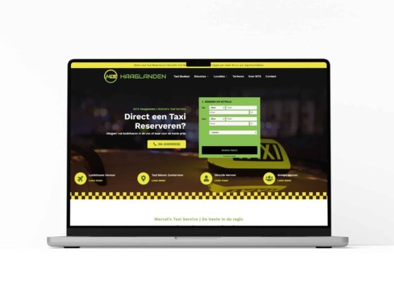 Websitedesign Voor Taxibedrijf Desktop