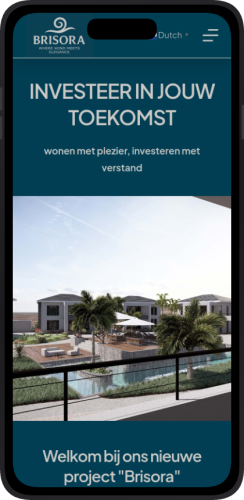 Een Website Voor Het Luxe Vastgoedproject Brisora Curaçao