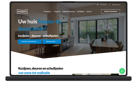 Een Moderne Website En Digitale Showroom Voor Decovitra