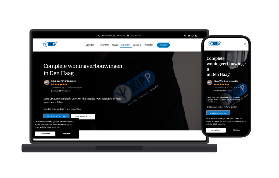 Een Professionele En Goed Vindbare Website Voor Kipp Bouwkunde