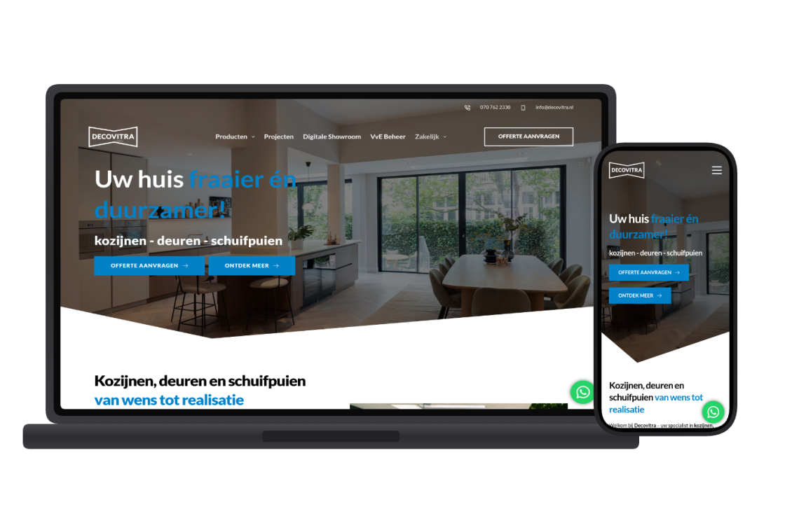 Een Moderne Website En Digitale Showroom Voor Decovitra